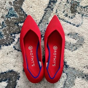 NWOT Rothy’s The Point in Chili Red Size 7.5